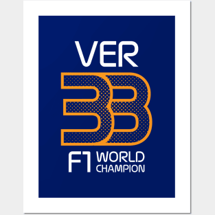 VER 33 Logo Design - Orange Halftone Posters and Art